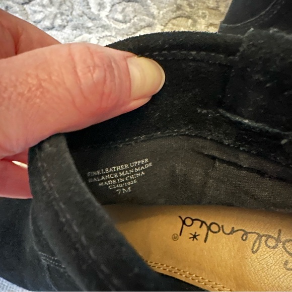 Black Splendid Suede Ankle Boots - Picture 9 of 16